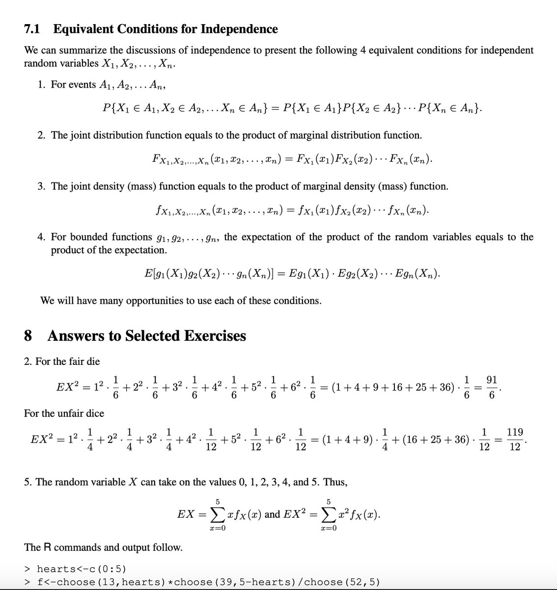 qwinsi0x's tweet photo. every profitable trading desk on the planet runs on one number most retail traders never once calculate. it's not a secret indicator. it's expected value, and how it actually works is not what you think.

most people think expected value is "the average." it's sharper than that. it's what a bet is worth on average, weighted by the probability of each outcome.

E[X] = Σ (each outcome × its probability)

start simple. a fair die:

E[X] = 1(1/6) + 2(1/6) + ... + 6(1/6) = 3.5

the die can never land on 3.5. that's the whole point. expected value isn't the result you'll see next. it's the number your results converge to as the sample grows. one trade tells you nothing. ten thousand tell you everything.

now put it on a real position. 40% chance to make $300, 60% chance to lose $150.

E = (0.40 × 300) + (0.60 × −150) = +$30

win rate under half, expectation positive, prints over distance. this is why desks take trades that lose more often than they win, and why chasing win rate quietly bankrupts retail.

then the property a real book runs on: expectation is linear.

E[aX + bY] = a·E[X] + b·E[Y]

it holds whether or not the positions are correlated. that's the unlock. the expected value of an entire portfolio is just the sum of its parts. you never have to model the tangled joint outcome, you add the pieces.

this is why a desk can stack hundreds of tiny edges and know the total in advance. a bet that wins with probability p is worth exactly p. line up n of them and your expected haul is n·p. no simulations. the math hands it over.

and it doesn't stop at dice and coins. anything continuous uses the same idea, the sum just becomes an integral:

E[X] = ∫ x·f(x) dx

same concept, heavier notation. sum over outcomes becomes integrate over the density.

expected value is the floor the entire building stands on. variance measures the spread around it. the law of large numbers guarantees you actually reach it. every quant tool you've heard of starts at this one number.

almost nobody runs it before they click. that, not the formula, was always the edge.