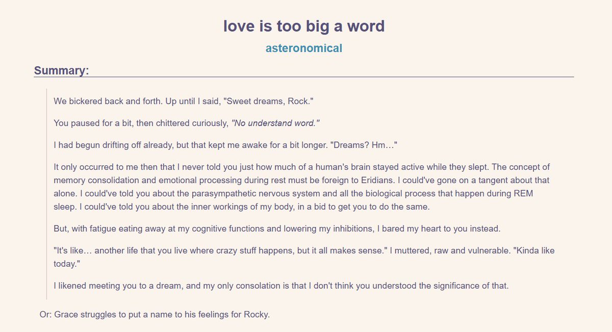 asteronomicals's tweet photo. hello once again #gracerocky #grocky nation. i wrote a prequel to this fic based off the deleted scenes. it's grace's turn to be a yearner now. once he figures out his feelings, that is. oh also he's demiromantic and demisexual in this one. 

🔗 in replies ^-^ https://t.co/xVkzKmVh0H