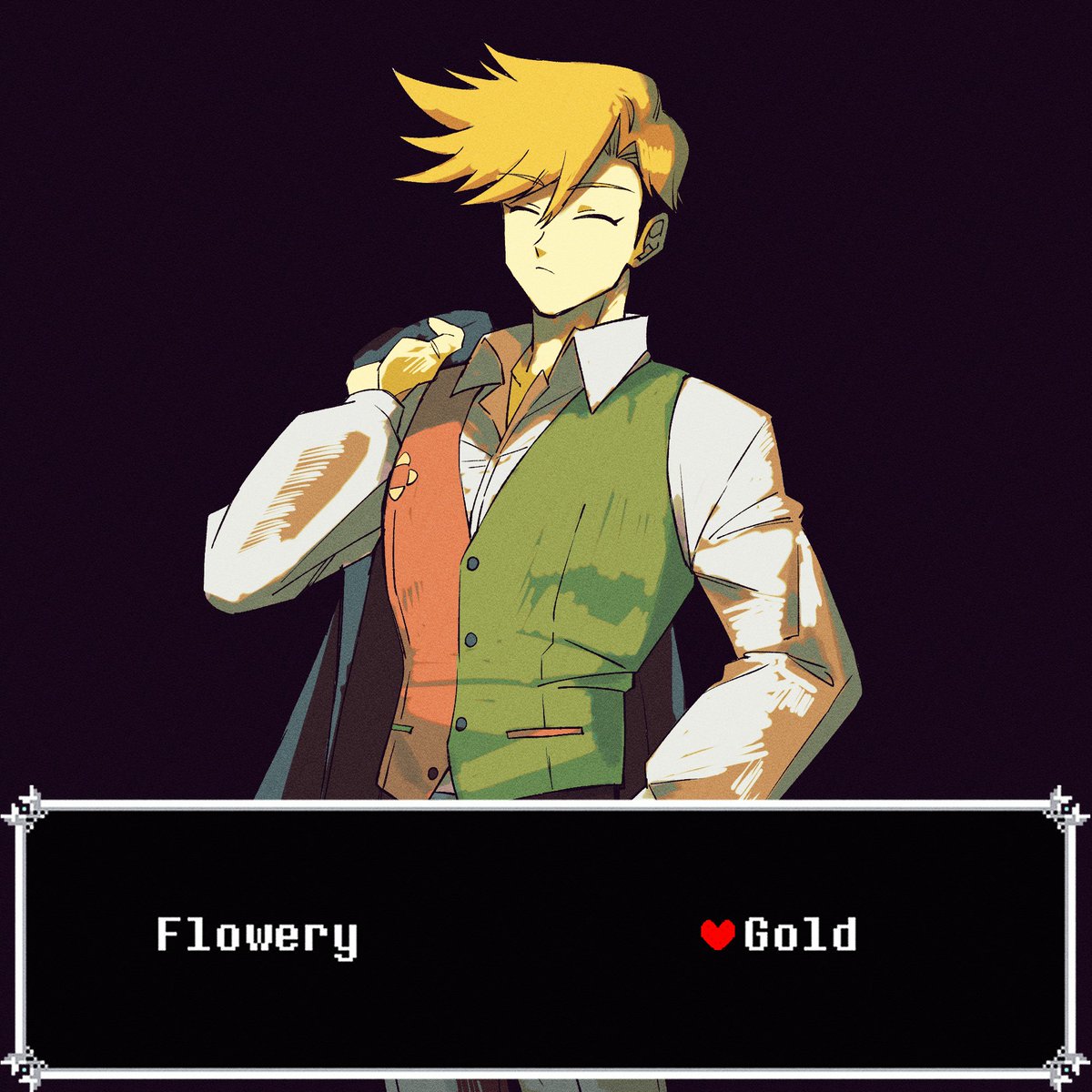 Nsiring's tweet photo. #deltarune #flowery '골드' https://t.co/to6YE00Sb8