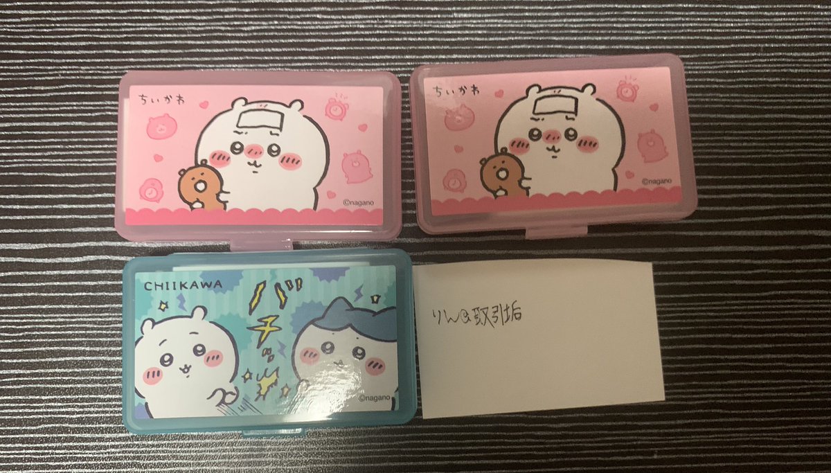 rin031203120's tweet photo. 【交換】ちいかわ ケース&amp;シール2
譲→ちいかわ2点 ちいかわ＆ハチワレ
求→2枚目同種カニちゃん単体各1点

郵送 都内お手渡し
検索からのお声がけお待ちしております https://t.co/V7xrFpt9D4