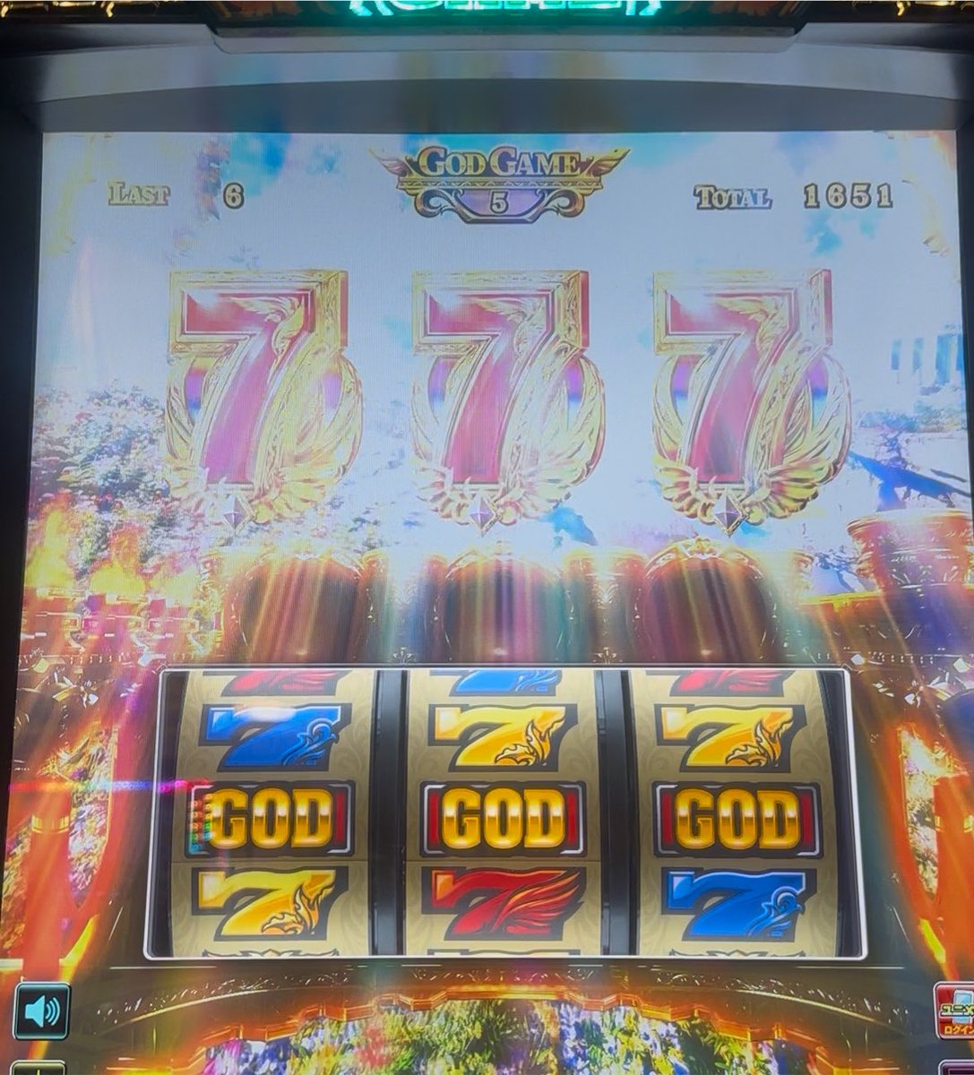 toraritorari's tweet photo. 閉店10分前、AT消化中にGOD引いて終わった https://t.co/oObBi4Sqww