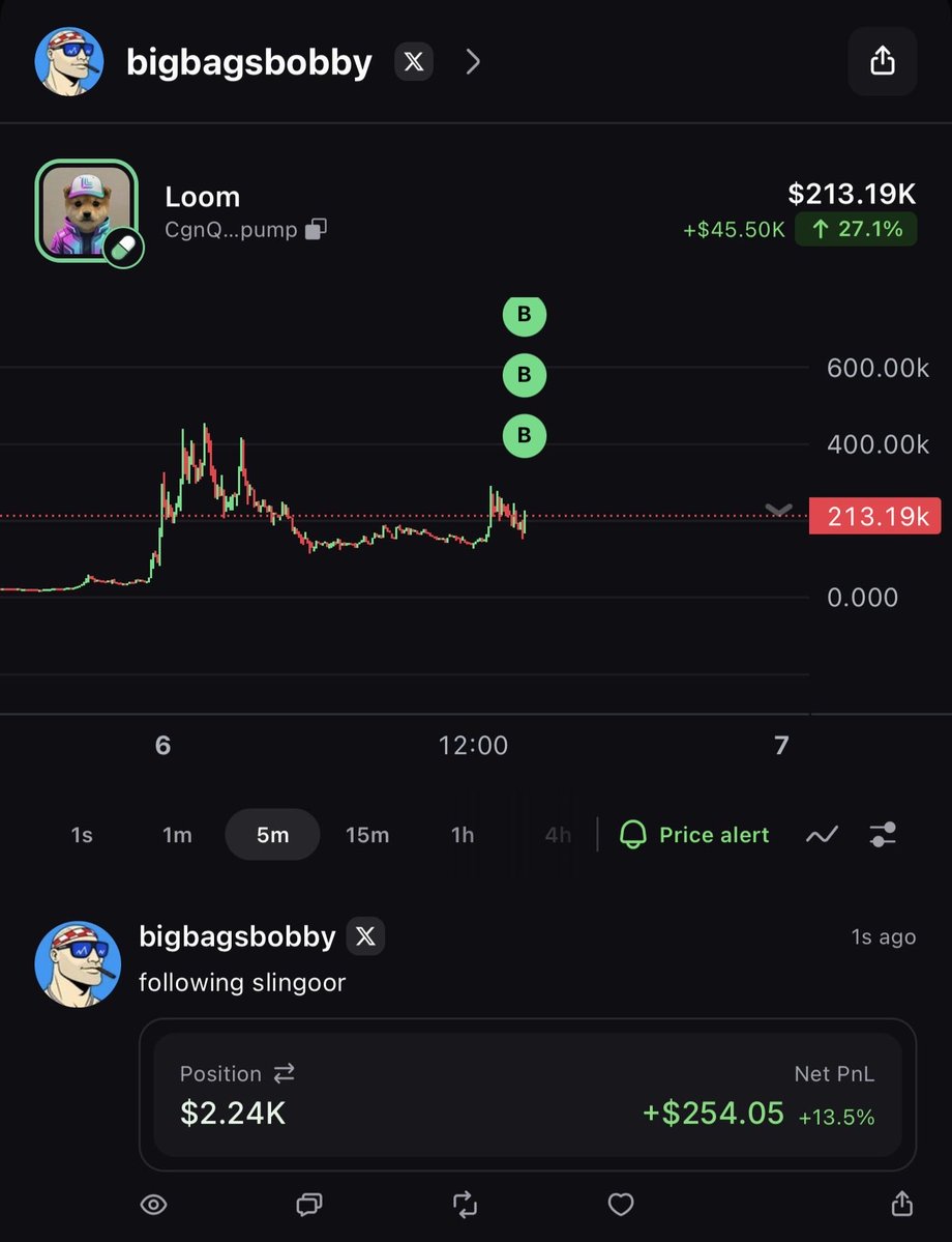 bigbagsbobby's tweet photo. slingoor said 10M so im posting this to aura farm if it cooks

if it doesnt, you can just blame him.

Solana was originally called Loom btw

$Loom https://t.co/yTeyxatZUk