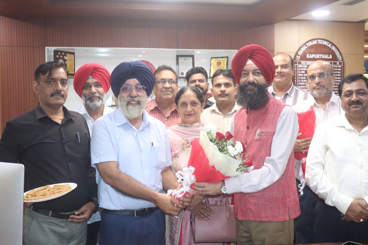 NavdeepakSandhu's tweet photo. Warmest congratulations to Dr. Y S Brar for assuming charge as the Vice Chancellor of @IKGujralPTU. Extended my best wishes to him for a glorious & impactful journey ahead . . .
#IKGPTU #PTU #ViceChancellor
#State #Technical #University
#Punjab #Government https://t.co/qVCzsQXmvz