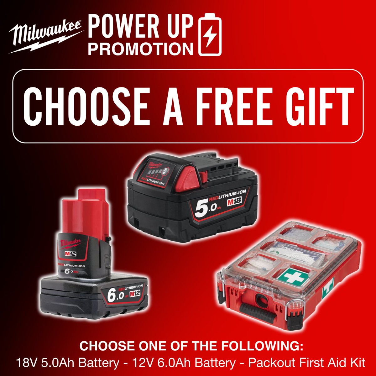 protradeuk's tweet photo. 🎁CHOOSE A MILWAUKEE FREE GIFT!
Spend over £300+vat on anything Milwaukee either online our in any Protrade Depot & receive a FREE gift.
Browse the entire Milwaukee range at the link below:
https://t.co/0NGUSo4uOn
#milwaukee #milwaukeefan #freebies #powertools #toolsofthetrade https://t.co/LmN80gRG2f
