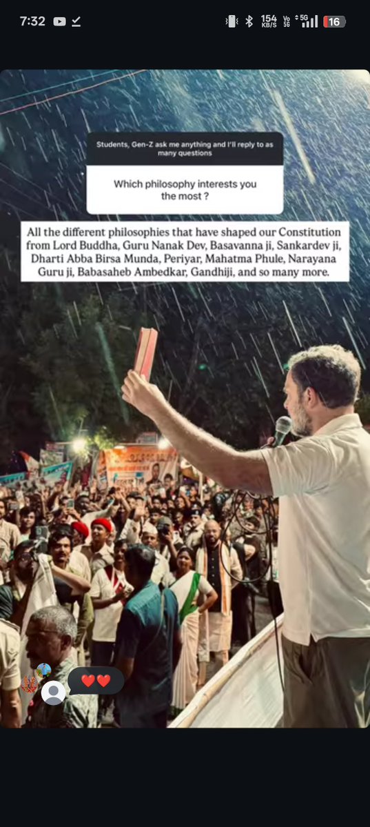 genzvoicee's tweet photo. Many philosophies, one Constitution.   --- Rahul Gandhi https://t.co/d31WmJIbET