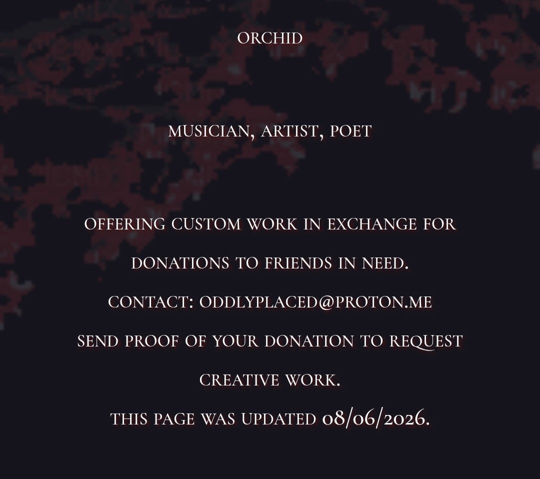 oddlyplaced's tweet photo. https://t.co/xMeOAL2baD I have put 3 fundr4isers I am supporting in one place; offering creative work (examples given on the page) to anyone who contacts me with proof they d0nated to one or more of my friends' campaigns. Three places, G4za / Gambia / USA. All in need of aid asap https://t.co/LReGFU7C9h