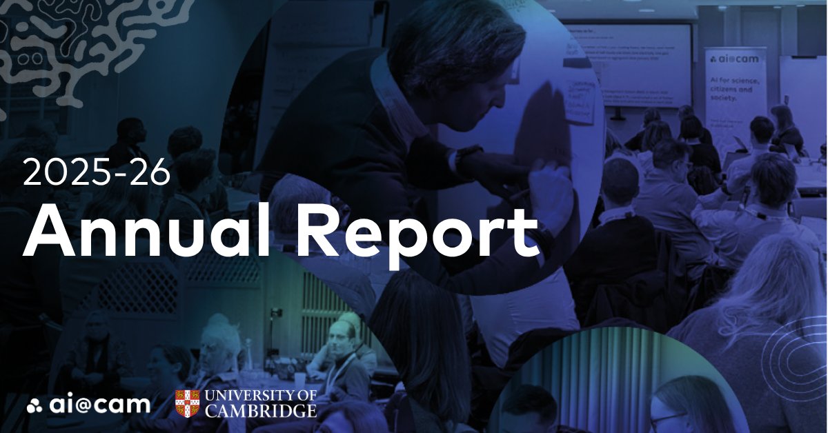 ai_cam_mission's tweet photo. Three years ago, ai@cam set out to reimagine how #AI could create real #publicvalue.
Today, that vision has become a working infrastructure that connects research with the people & communities who can put it into practice.
Read more in our annual report:
https://t.co/aju58EQknQ https://t.co/DuGAPtx4iG