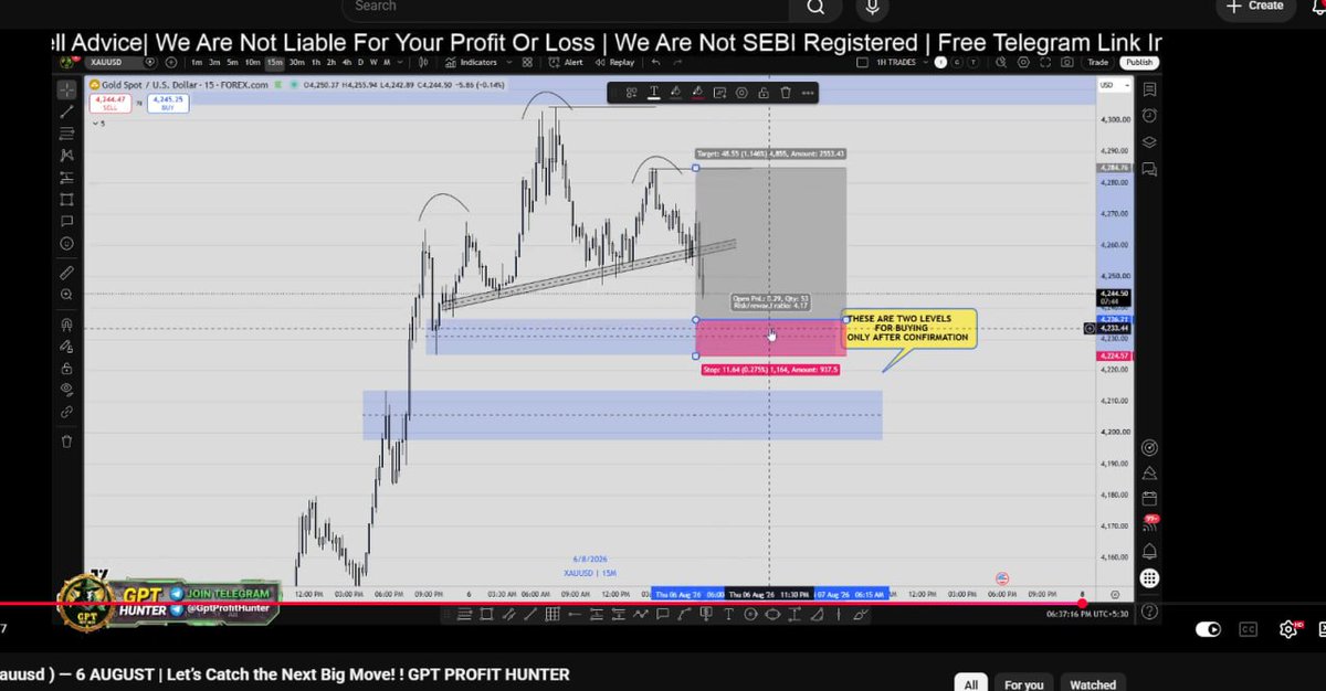 Gpt_hunter's tweet photo. A Glimpse of Today’s #GOLD Hunt 

What a GOLD session! 🥶🎯

YouTube Live traders witnessed it LIVE.
Telegram members got the trade in the group.

✅ 700+ Pips Captured
✅ 6R Secured
✅ YouTube Live + Telegram — BOTH NAILED IT

No hindsight. No after-move screenshots.
 The setup was shared, the move came, and we capitalized. 🔥

This is exactly why you don’t want to miss the live sessions.

Who caught this GOLD move with us today? 👀👇

#Xauusd