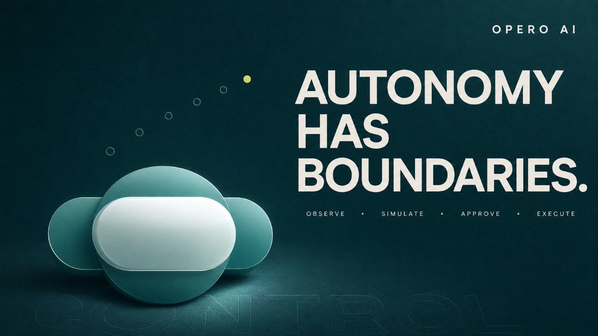 ProjectOperoAI's tweet photo. We like automation that actually knows its place.

Opero does the heavy lifting to evaluate market neutral opportunities across venues, but the final decision is always governed by the limits you set. https://t.co/x3wCvSdOAI