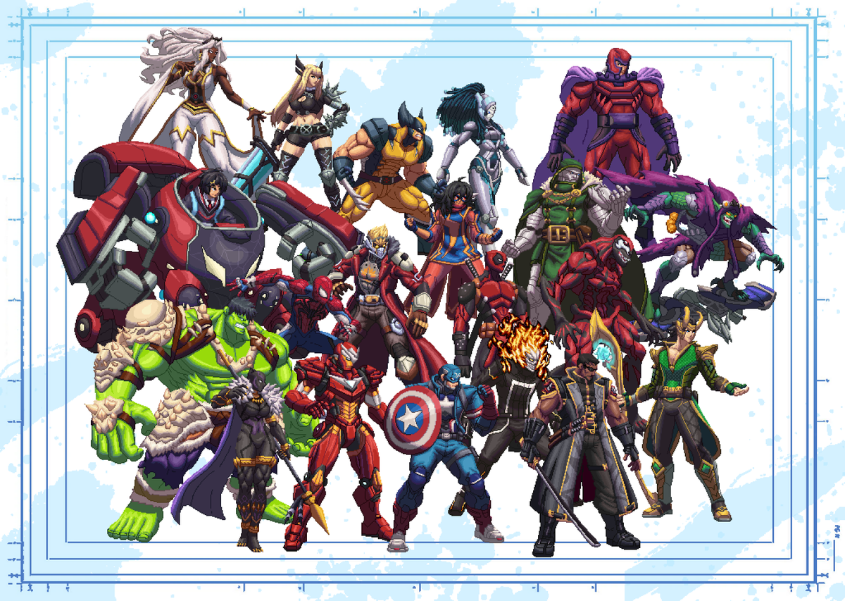 HienKong's tweet photo. Happy #MARVELTokon: Fighting Souls Launch Day!!!!

#PixelArt #ドット絵 https://t.co/ebwbjB0BlE
