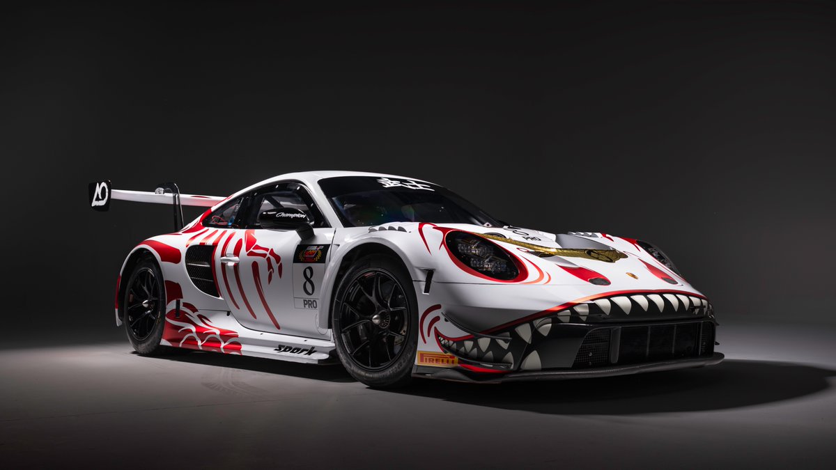 PorscheRaces's tweet photo. #IGTC - ‘Rexy'’ 🦖 has a Samurai ⚔️ cousin: 'Bushi Rex' will tackle the #Suzuka1000km. #AORacing is teaming up with #AbsoluteRacing for the 1st time.
#Porsche factory drivers #LaurinHeinrich 🇩🇪 and #JulienAndlauer 🇫🇷 will share the #911GT3R with #AlessioPicariello 🇧🇪. https://t.co/wwb2jq3bcJ