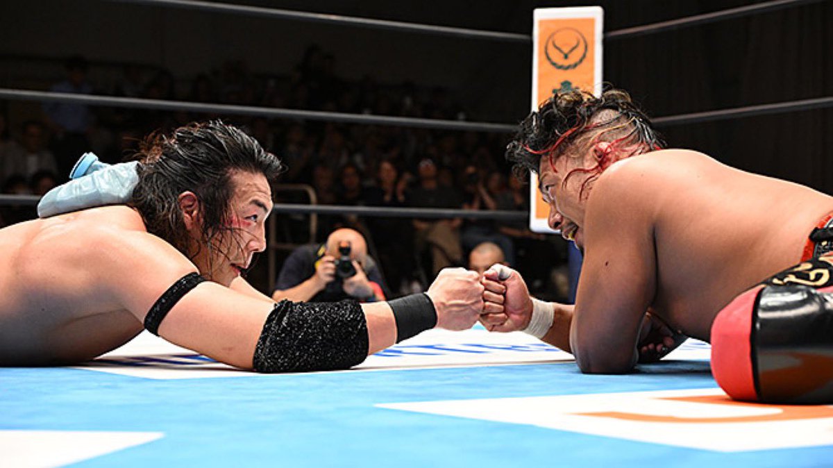 WrestlePurists's tweet photo. G1 Climax 36 standings as of August 6

A BLOCK

• Konosuke Takeshita - 10
• Boltin Oleg - 10
• Yota Tsuji - 8
• Ryohei Oiwa - 8
• Shingo Takagi - 8
• Yuto-Ice - 6
• SANADA - 6
• Jake Lee - 6
• Hirooki Goto - 4
• Great-O-Khan - 4

B BLOCK

• Gabe Kidd - 10
• Drilla Moloney - 8
• HENARE - 8
• Callum Newman - 8
• OSKAR - 8
• Ren Narita - 8
• Yuya Uemura - 6
• Aaron Wolf - 6
• Zack Sabre Jr. - 4
• Shota Umino - 0 (withdrew)