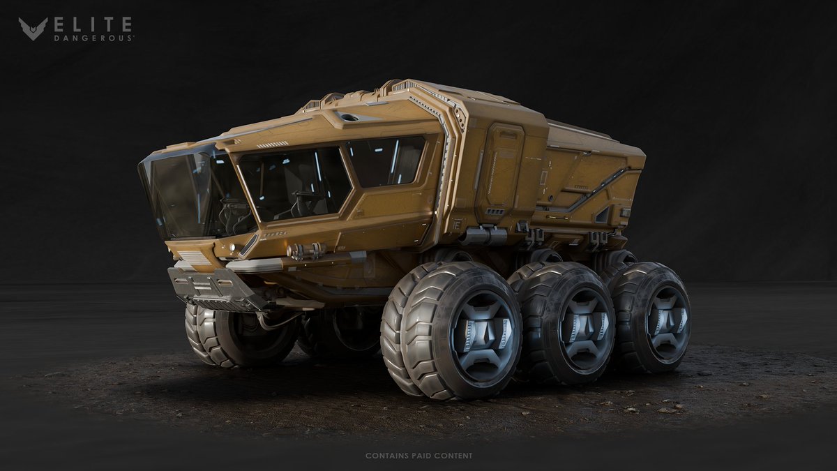 EliteDangerous's tweet photo. Conquer planetary surfaces and claim a world's spoils with the Rhino, a new SRV coming to Elite Dangerous later this month, alongside the first brand-new Operation. 

Learn more: https://t.co/x5TxRPbRyY https://t.co/DlUOzl42Ez