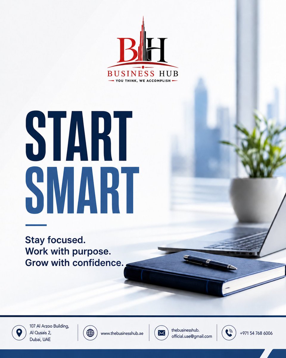 BUSINESSHUBDOC's tweet photo. Start smart. Stay focused. Work with purpose. Grow with confidence. 💼

Let Business Hub support your journey toward smoother operations and stronger business growth.

📞 +971 54 768 6006
🌐 https://t.co/z83VyhD6tA
#BusinessHub #StartSmart #DubaiBusiness #UAEEntrepreneurs https://t.co/3QST7wftaG