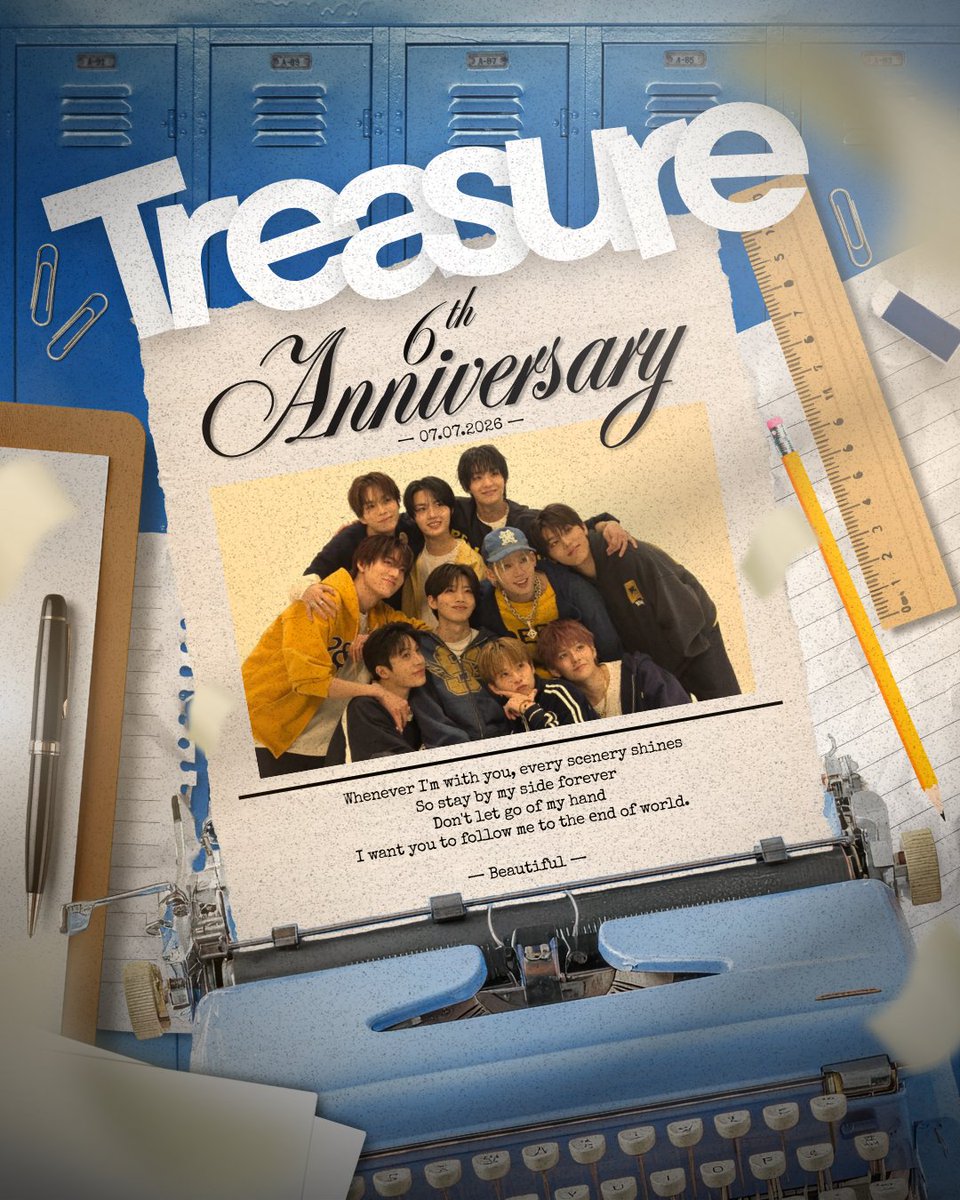 TREASURE_INA's tweet photo. Happy 6th Anniversarry #TREASURE 💖

Thank you for staying together, for never giving up, and for always being a source of strength.

SIXFINITY WITH TREASURE
#TREASURE6thANNIVERSARY
#트레저와함께한6년 @treasuremembers https://t.co/ssxpX3GCgG