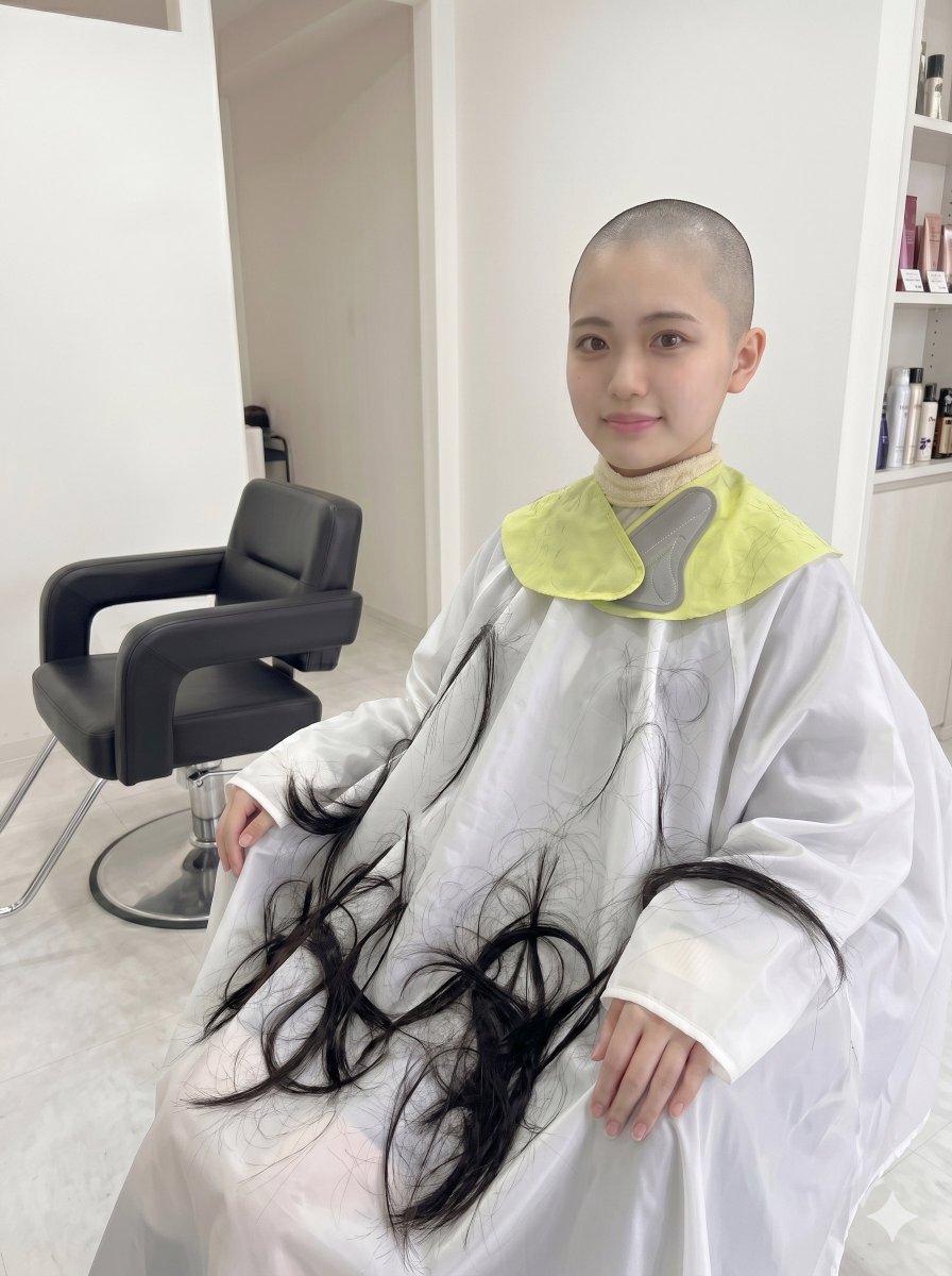 CutShave_hAIr's tweet photo. #女子高生の放課後ヘアカット
〜青春に響くバリカンの音～　Vol.32

#坊主女子AI生成画像 https://t.co/UgO92SCzrT