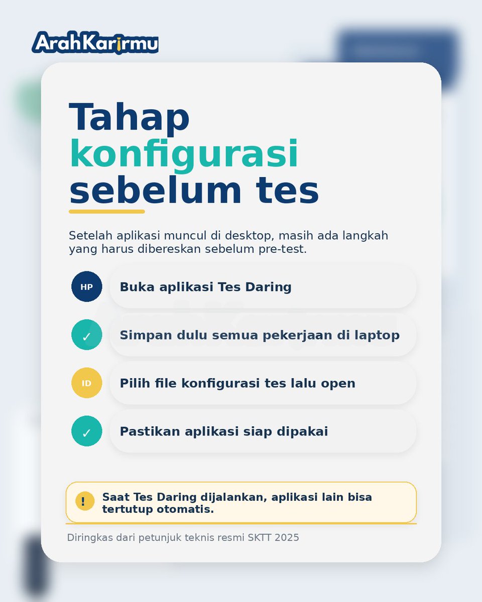 ArahKarirmu's tweet photo. π₯ PENGUMUMAN SKTT SUDAH KELUAR!!!
Sudah persiapan untuk TES SKTT PPPK SEKOLAH RAKYAT 2026?
Yang mau Bahan belajar
Cek di bio β
#p3k
#sekolahrakyat
#PPPK
#lowongankerja #rekrutmen
Bahan Belajar
Review/Spill/FR
Kisi-Kisi
Soal
EBook
Sekolah Rakyat
KemensosRI
Pengumuman https://t.co/y2VURne8HG