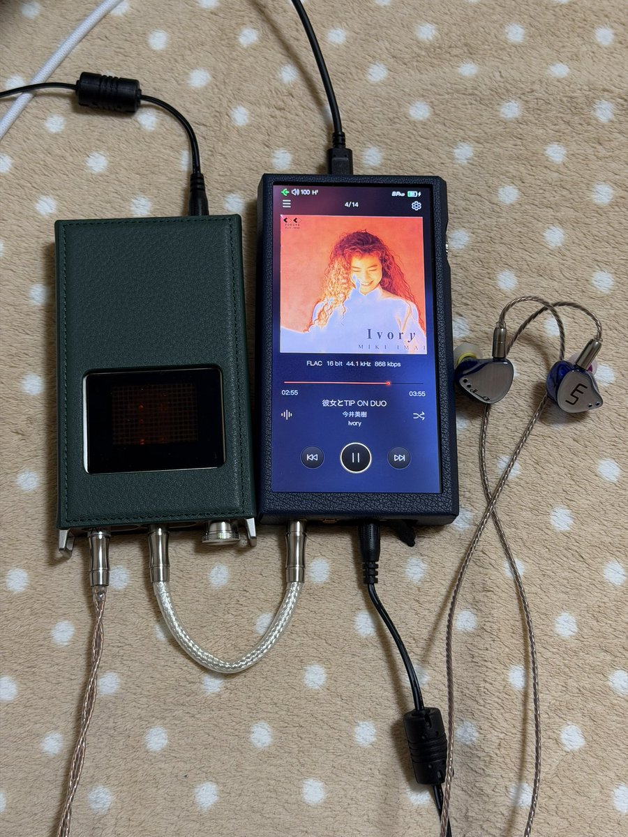 sapphire_hobby's tweet photo. 今日の夜オデ♪

今井美樹/彼女とTIP ON DUO

iBasso Audio DX340（AMP18）
Unique Melody Maverick Ⅱ
ESSENCE AUDIO LEGACY Brass -Limited Edition-
ELETECH BAROQUE Stage
iBasso PB6 MACAW
K's Audio Works  Pharaoh - S
Rhapsodio Quantum Anti Dust plug https://t.co/7fwkdvvnA1