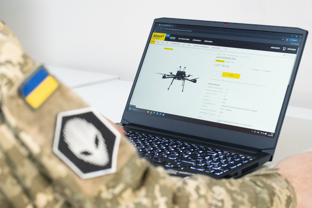 BRAVE1ua's tweet photo. One of the most important innovations Ukraine brought to the table was not technological. 

For the first time, we introduced market mechanisms into a previously closed government procurement system: Brave1 Market allows field commanders to independently choose equipment based on real battlefield needs.

The results are tangible: over $1B worth of drones, UGVs, and EW systems purchased directly by units via ePoints👇