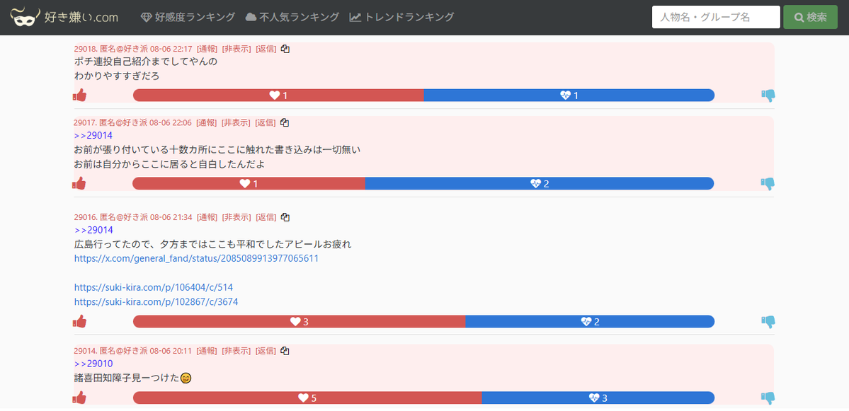 Fake_Peninsula's tweet photo. @KANATA_F32 @Saggy_MMM 【  好き嫌い.COM #サンドウィッチマン #富澤たけし

 の所で #牧園龍一 ネタに発狂する輩 朗報？ 】

ここを見ている人物以外書き込みの存在を知る方法が

ないと指摘され、青ポチ工作も以前から行われてたと判明

グレープカンパニー @grapecom https://t.co/RZbxj0niaM