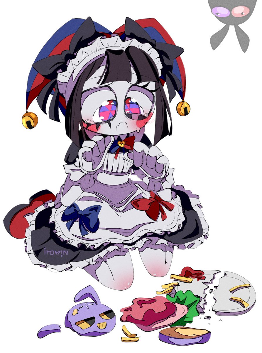 Irominn's tweet photo. I can't stop drawing the funnybunny maids! Next is maid Jax, it's gonna be sexy. Now I sleep.💜🩷 #funnybunny #Pomni #tadcㅤ https://t.co/nDmzsRRh2U