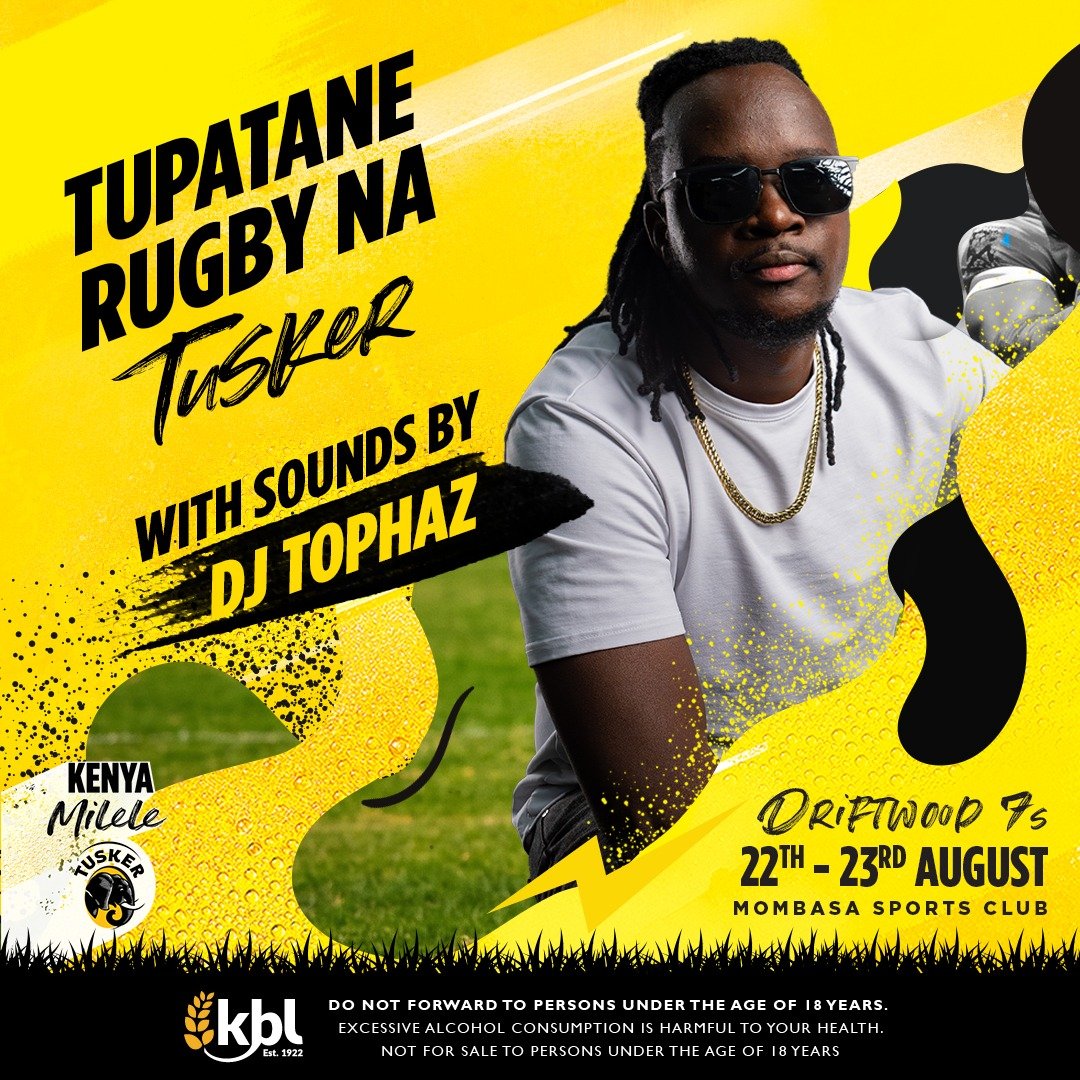 MombasaRugby's tweet photo. The party isn't over yet.

We're back for another day of Driftwood 7s with more thrilling rugby, incredible entertainment, and unforgettable coastal vibes.

Day 2 Afterparty Sorted ✔️✔️

📅 Sunday, 23rd August
📍 Mombasa Sports Club

https://t.co/uBpYFJ9SJ7

#Driftwood7s2026 https://t.co/Nr5Kj77zvS