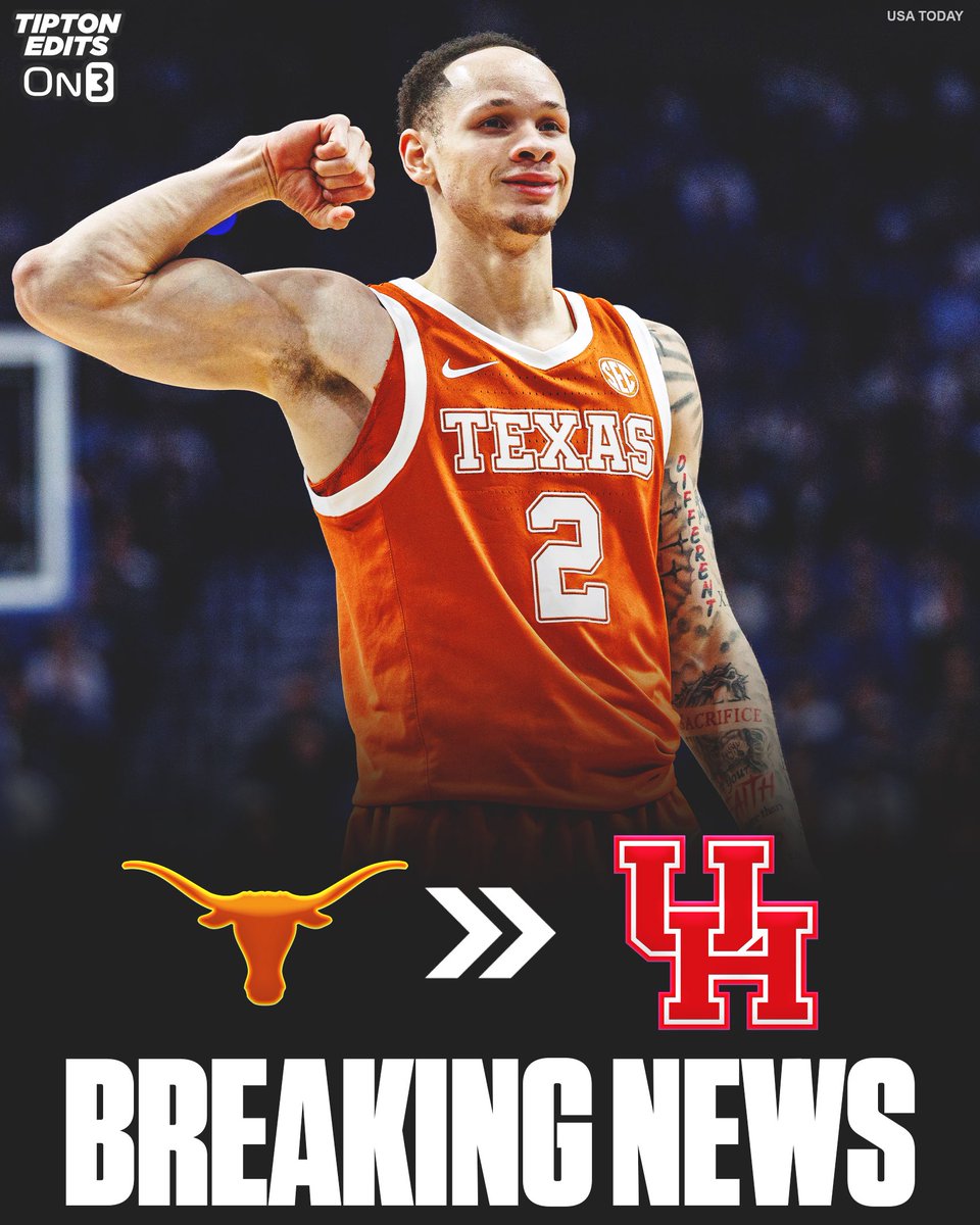 JoeTipton's tweet photo. NEWS: Texas transfer guard Chendall Weaver has committed to Houston, sources told @On3. 

The 6-3 senior averaged 5.8 points and 4.1 rebounds per game this past season. He was recently granted a fifth year of eligibility through the Tennessee ruling.

https://t.co/WcQu3r1MX6 https://t.co/1w7HoTG613