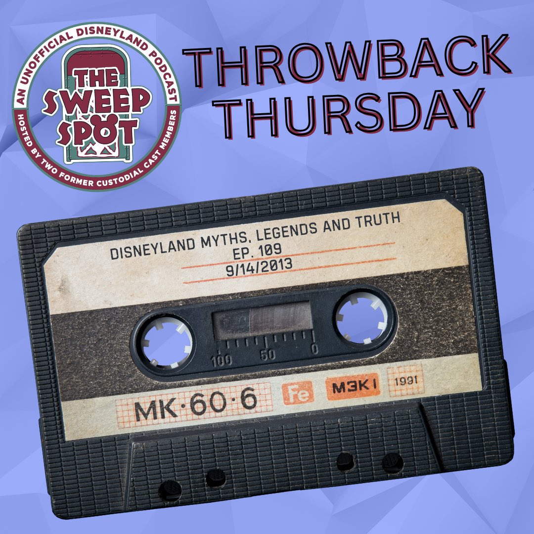Kenversations's tweet photo. 🤔 Myths, Legends, & Truth about Disneyland!
https://t.co/4X8ewogoyV
We clear things up in this classic discussion from The Sweep Spot podcast. Listen now!
#ThrowbackThursday #DisneyParks https://t.co/re61i1k75e