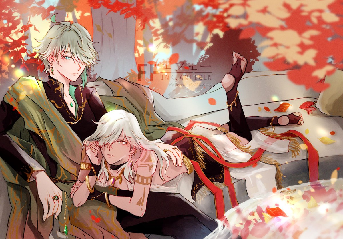 InkAntigen's tweet photo. Transient Gold and Vermillion

My contribution to the #haino anthology organized by @hno_only_event 
Thank you for letting me be a part of this wonderful compilation 💚💜

The anthology is still available for purchase. Please check the organizer's account for more details. https://t.co/aJjdXwnAZi