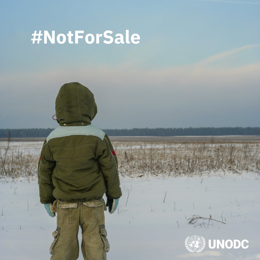 UNODC_OrgCrime's tweet photo. More than one third of human trafficking victims globally are children.

Children do not have a price tag.

Children are #NotForSale! https://t.co/oNGeLS6Cot