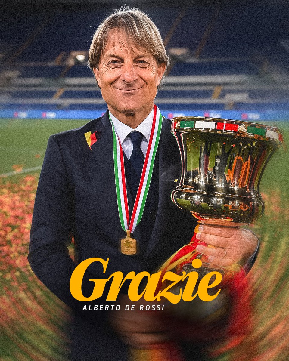 OfficialASRoma's tweet photo. Una vita in giallorosso, ricca di successi. Grazie, Alberto 💛❤️

#ASRoma https://t.co/fkIc41o7ED
