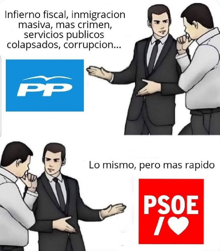 QUEMEVIENE's tweet photo. @TheObjective_es El PPSOE es el cáncer de España. https://t.co/W8mkIhNtxX