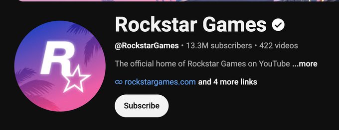 ShaarifRehan334's tweet photo. Rockstar Games uploaded only one video on youtube today but the number went from 400 to 422, this means they have uploaded the extended look already in the files of youtube👀 https://t.co/THCb5B3zGO