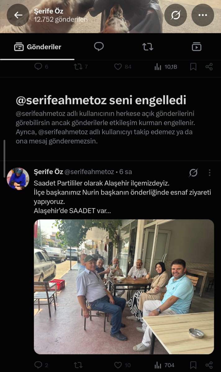 haci__abii's tweet photo. Yaptığınız yanlışlara aklış tutanlara alışmışsınız biri size hakikati söyleyince yapışıp kalıyorsunuz.

Eleştirenleri engelleyerek mi yeni bir dünyayı kuracaksınız @serifeahmetoz hanım..

Milli Görüş gücünü Haktan alır, Hakikaten alır.
Batıl düzenin partileri gibi olamaz.. https://t.co/TYA8Abn94x