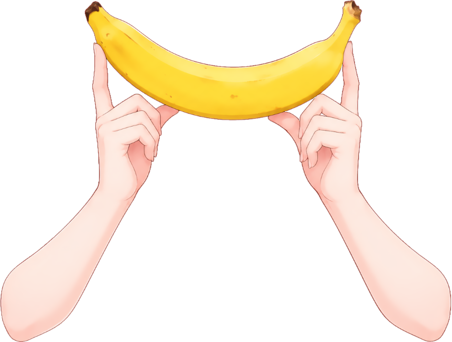 Hachie_Lab's tweet photo. 【VTuber素材】バナナ手素材 第二弾🍌 
#VTuber素材 #おはようVtuber素材  

明日8/7はバナナの日！ 4種類のバナナ手ポーズを収録🍌✨  画像保存でそのまま使えます👇（透過PNG）  

♻️💛💬いつもありがとうございます！ 今後の素材制作も応援してもらえるとうれしいです🐝✨ https://t.co/OdiBLT3Tj1