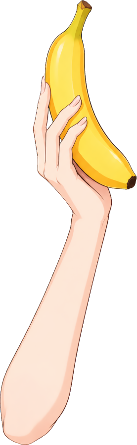 Hachie_Lab's tweet photo. 【VTuber素材】バナナ手素材 第二弾🍌 
#VTuber素材 #おはようVtuber素材  

明日8/7はバナナの日！ 4種類のバナナ手ポーズを収録🍌✨  画像保存でそのまま使えます👇（透過PNG）  

♻️💛💬いつもありがとうございます！ 今後の素材制作も応援してもらえるとうれしいです🐝✨ https://t.co/OdiBLT3Tj1