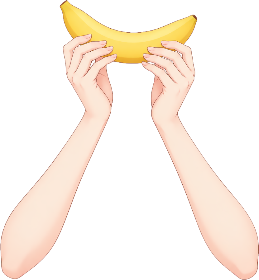 Hachie_Lab's tweet photo. 【VTuber素材】バナナ手素材 第二弾🍌 
#VTuber素材 #おはようVtuber素材  

明日8/7はバナナの日！ 4種類のバナナ手ポーズを収録🍌✨  画像保存でそのまま使えます👇（透過PNG）  

♻️💛💬いつもありがとうございます！ 今後の素材制作も応援してもらえるとうれしいです🐝✨ https://t.co/OdiBLT3Tj1