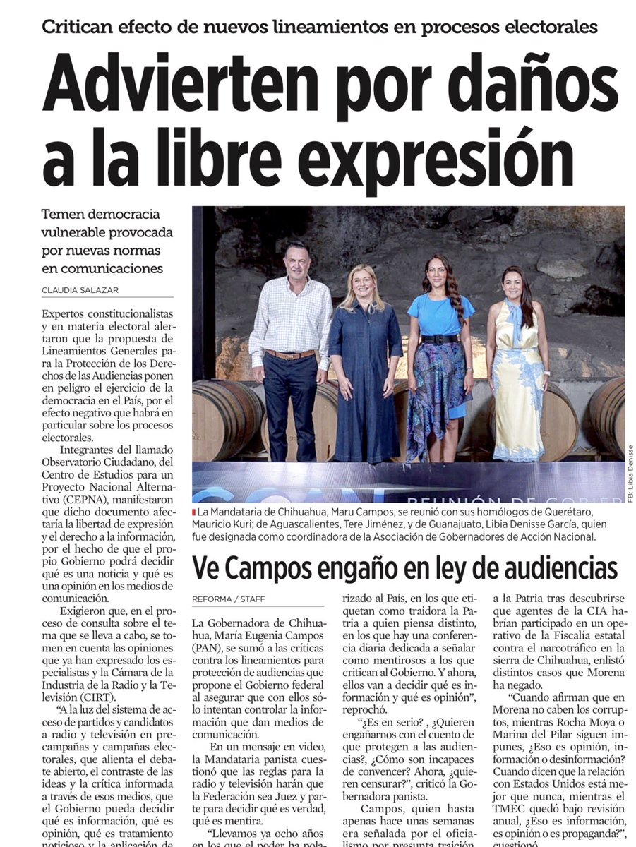 JoseMarioMX's tweet photo. Las democracias no suelen perder la libertad de expresión de un día para otro. La van cediendo poco a poco, envuelta en palabras que suenan razonables: proteger audiencias, combatir la desinformación, garantizar la veracidad. Hoy el debate ya no es técnico. Juristas como @dvalades, @JRCossio y @JorgeAlcocerN advierten que permitir al Gobierno decidir qué es información, qué es opinión y qué merece sanción pone en riesgo el corazón mismo del debate democrático.

La advertencia no es menor. En México, durante las campañas, la radio y la televisión son el principal espacio donde se confrontan ideas, se cuestiona al poder y la ciudadanía forma su criterio antes de votar. Si un concesionario sabe que una autoridad puede revisar sus contenidos y castigarlo, el daño no empieza con la multa: empieza mucho antes, cuando el periodista decide callar, suavizar o dejar de investigar. Esa es la forma más eficaz de censura: la que consigue que nadie tenga que prohibirte hablar porque aprendiste a no hacerlo.

La historia debería bastar para encender todas las alertas. La Ley Resorte en Venezuela también nació con un discurso de responsabilidad y protección. Después llegaron las sanciones, la autocensura y el silenciamiento de voces críticas. México todavía está a tiempo de evitar ese camino. Porque cuando un gobierno empieza a administrar la verdad, deja de proteger a las audiencias y empieza a moldear la democracia a su conveniencia.