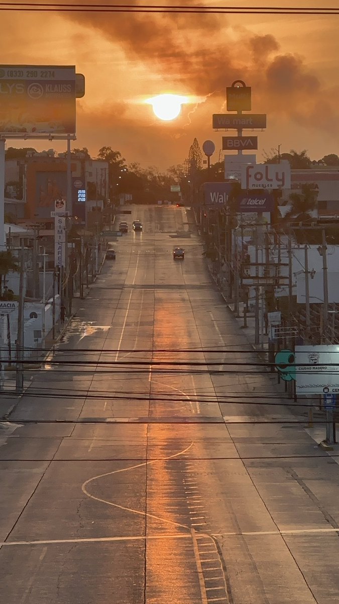 _markasso's tweet photo. Hoy mi amanecer refleja el fuego del corazón que jamás dejará de arder… pues es la llama que mantiene viva las ganas de seguir triunfando terrenalmente.
Buenos días a todos! #CdMadero #Tamaulipas https://t.co/evr1rBVGV5