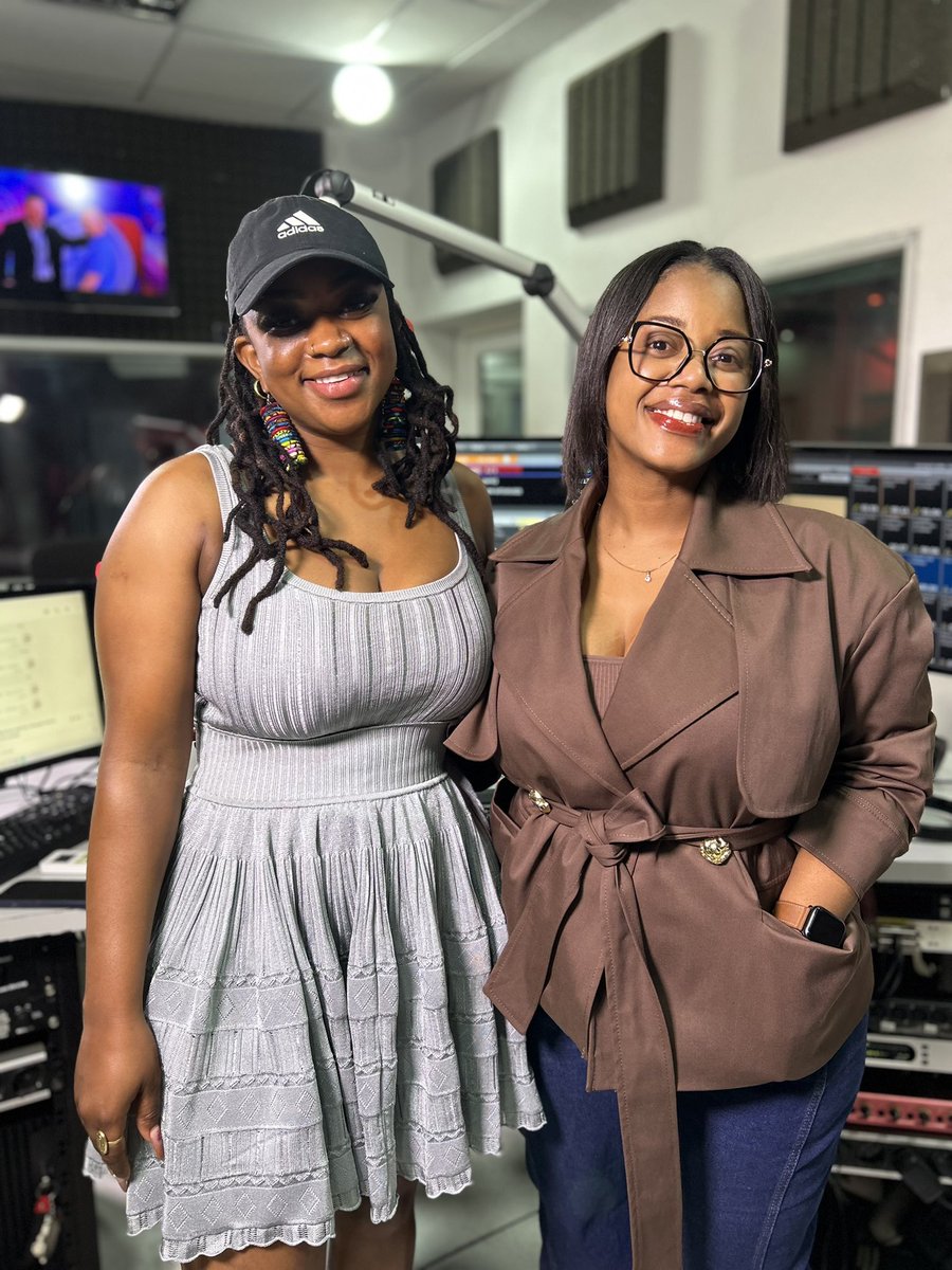 ZiFMStereo's tweet photo. Watch the full interview on our YouTube channel – LINK IN BIO! 

Well… Mai Tinonaka, aka MisRed, finally addressed the “elephant in the room” with Feli Nandi about the viral dancing video. 😂💃

Safe to say they both had a good laugh, and Feli was a great sport about it!

 #WeOwnAugust #ZiAt14