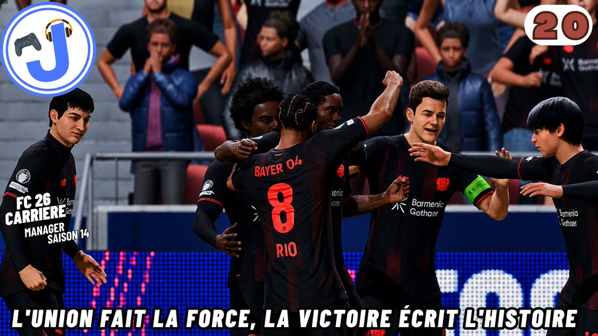 julro0202's tweet photo. CARRIÈRE MANAGER FC 26 S14 #20 : L'union fait la force, la victoire écrit l'histoire https://t.co/WApT5W7f2S via @YouTube 

#fc26 #youtube #carrière #manager #championsleague #bayerleverkusen https://t.co/mFlsC8RdpE