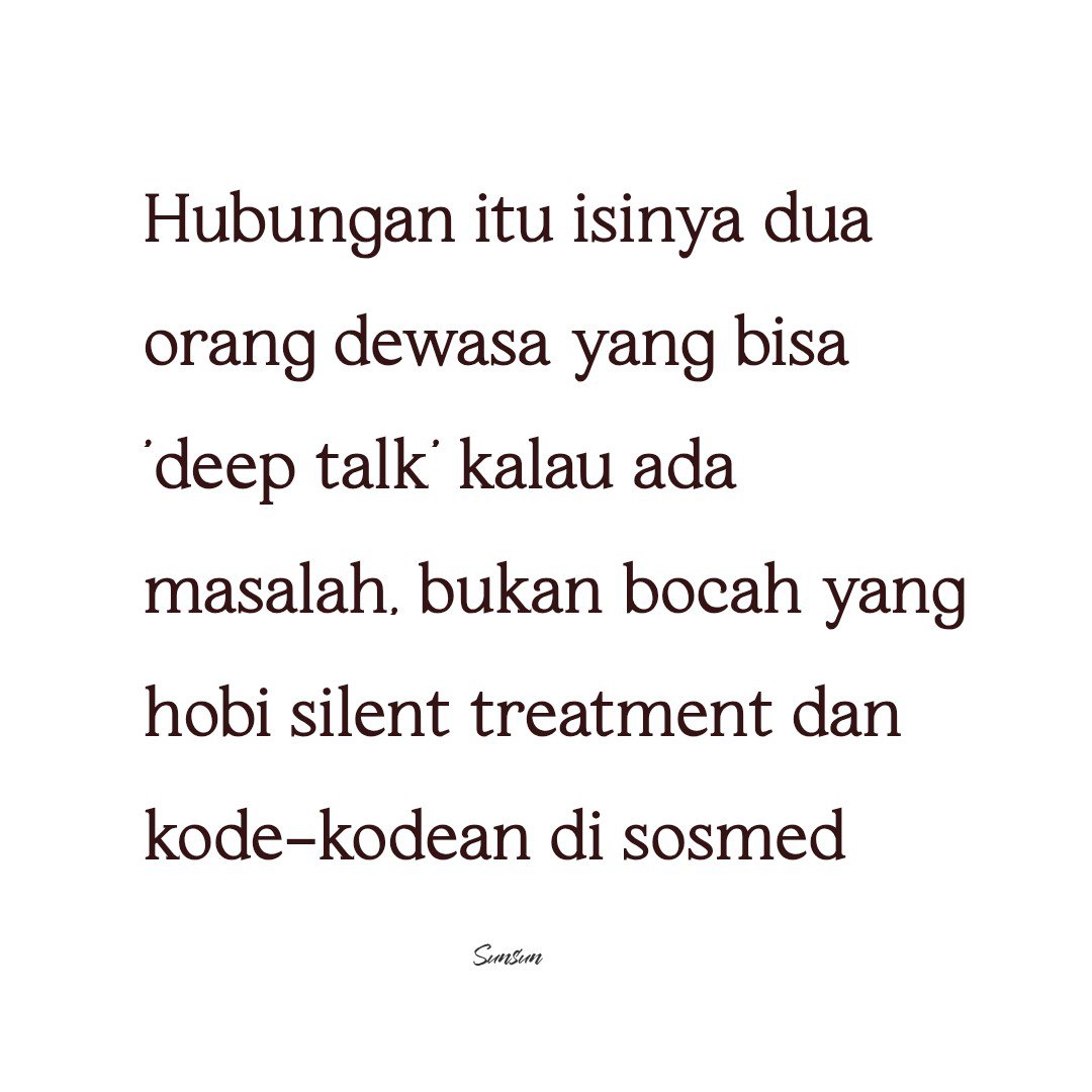 sun_wootbz's tweet photo. Kalo lumayan sering  silent treatment ke orang rumah tiap ada masalah kira-kira nanti gimana yaaa 😬😬 takut dikit 🤏🏼 

Kalo kalian gimana ges? Ajarin deep talk yang baik dan benar dong https://t.co/Wr8NKE3P4K