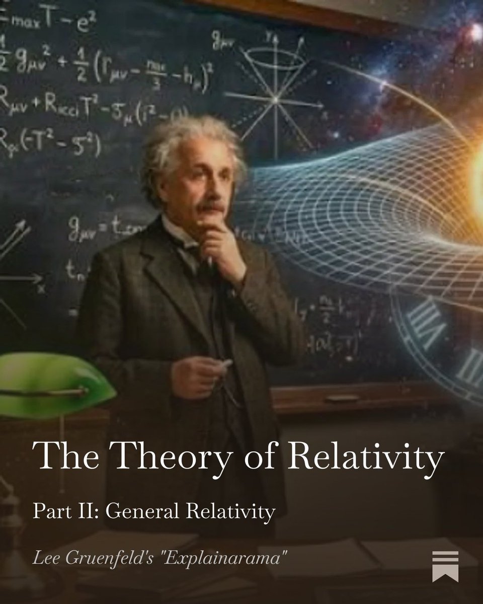 leegruenfeld's tweet photo. Read my latest Substack, Part II of the Theory of Relativity: General Relativity

https://t.co/jGX3CCykGn https://t.co/DRw5iOnUSk