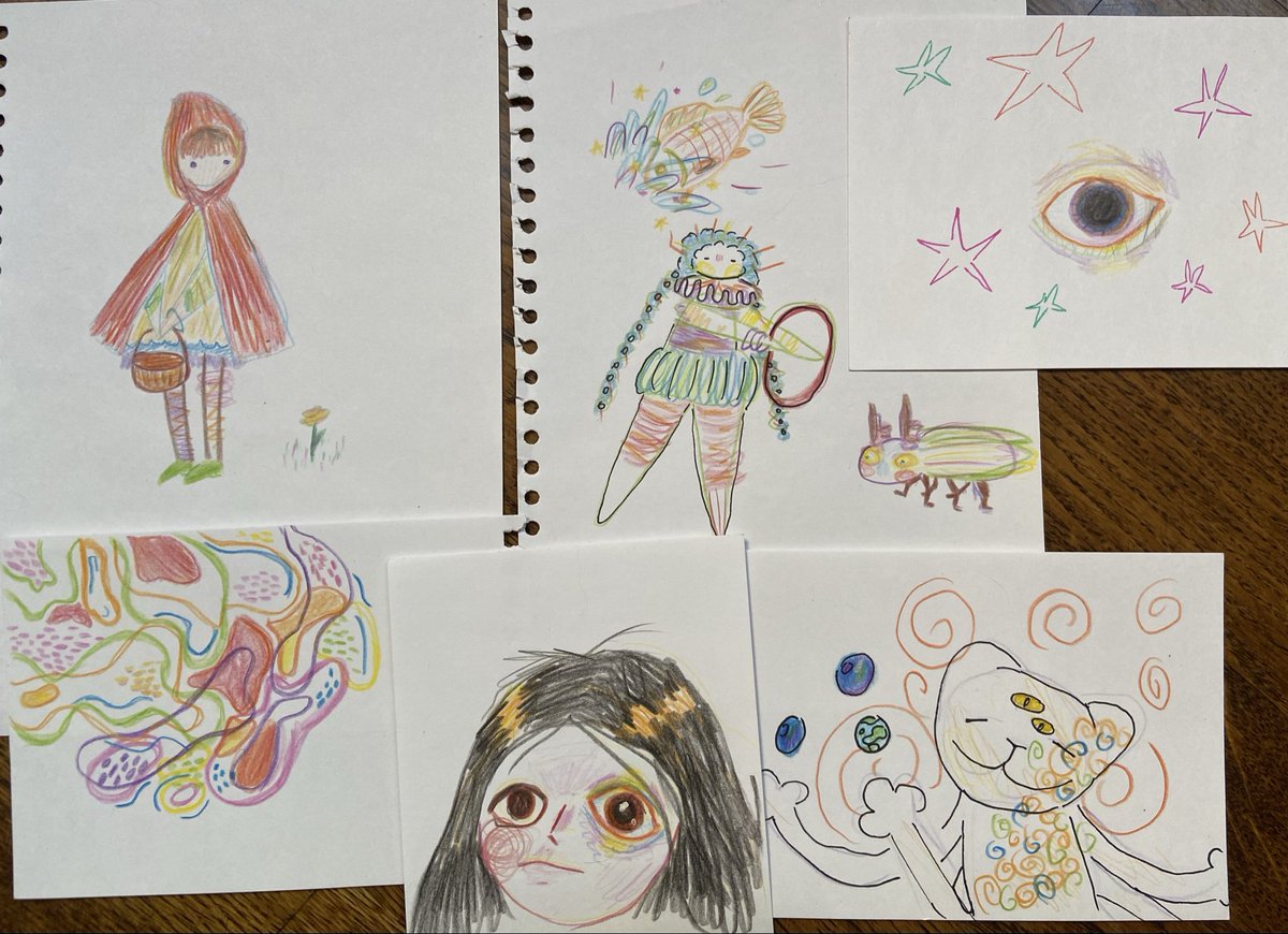 monsterladymonk's tweet photo. Seven grade art https://t.co/UUEkm6omg0