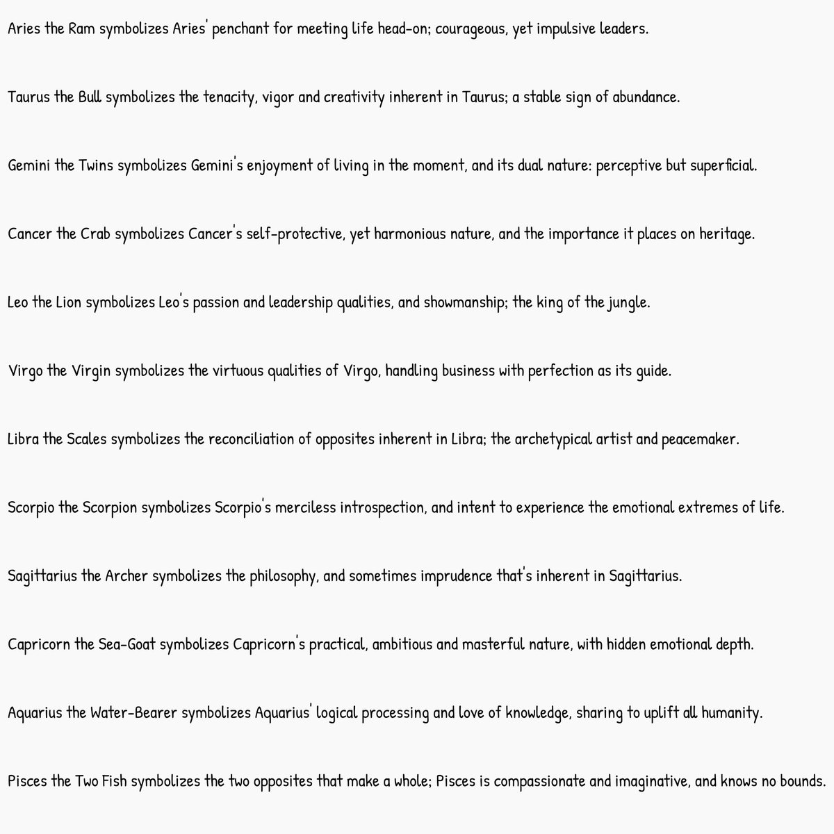 pettyliar's tweet photo. Astrological signs, glyphs and dates by @lovetoknow https://t.co/OyrH2WdKKN