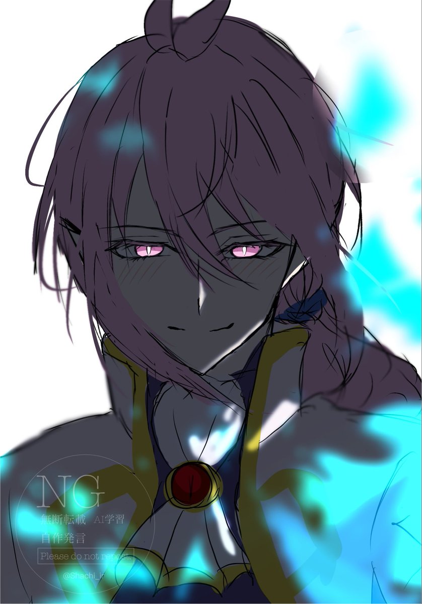 Shachi_ir's tweet photo. ワンドロのアズくん https://t.co/Nev0JOe50y