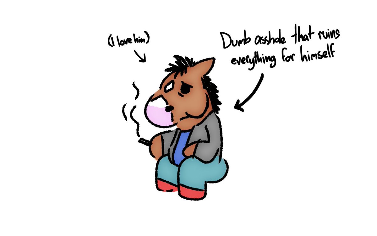TripleScribble's tweet photo. I watched and finished Bojack Horseman for the first time recently. https://t.co/w185sLADUe