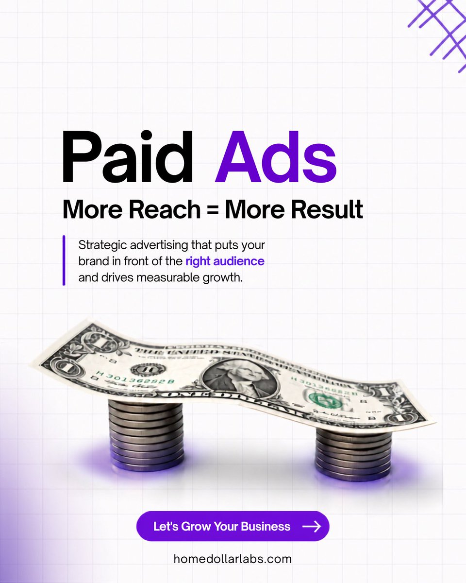 HDMarkets's tweet photo. Paid ads aren't an expense—they're an investment when they're built on the right strategy, audience, and optimization.🎯 More Reach. More Results. https://t.co/UreCn7Owyf