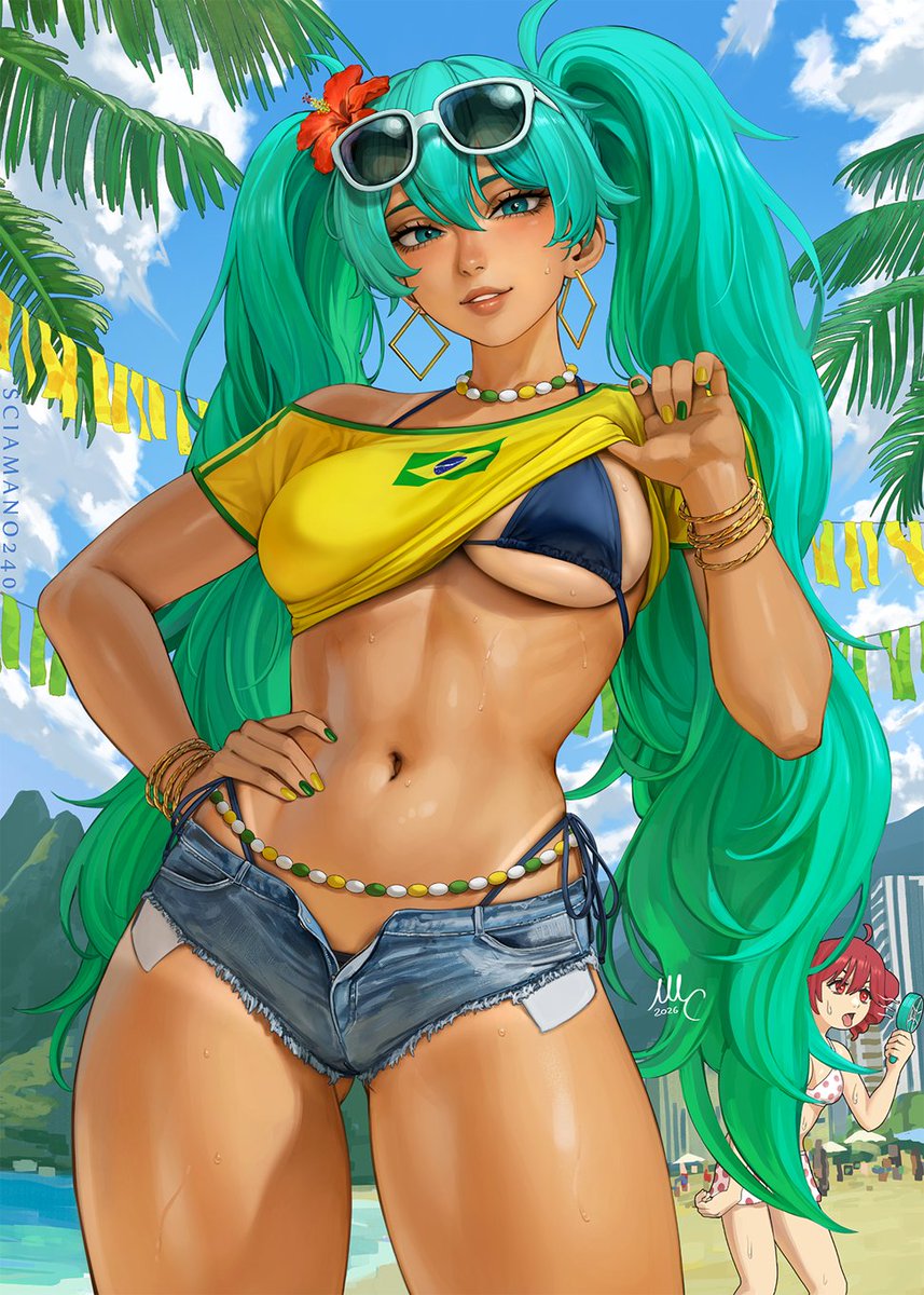 sciamano240's tweet photo. Brazilian Miku 🇧🇷 https://t.co/BMT9Z3HxuN