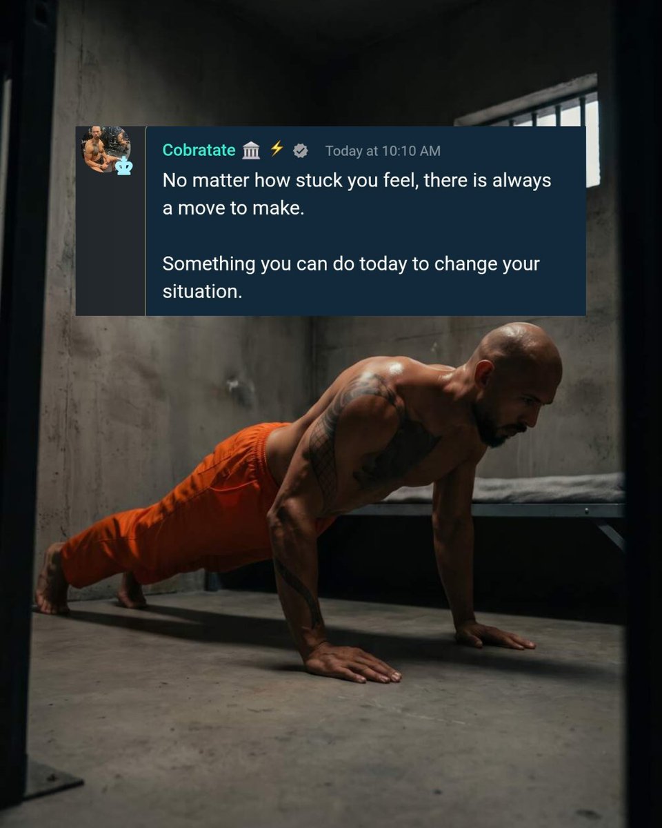 TRWPill's tweet photo. 🚨Tates message to students: You can ALWAYS take action https://t.co/Le89g8cXDS
